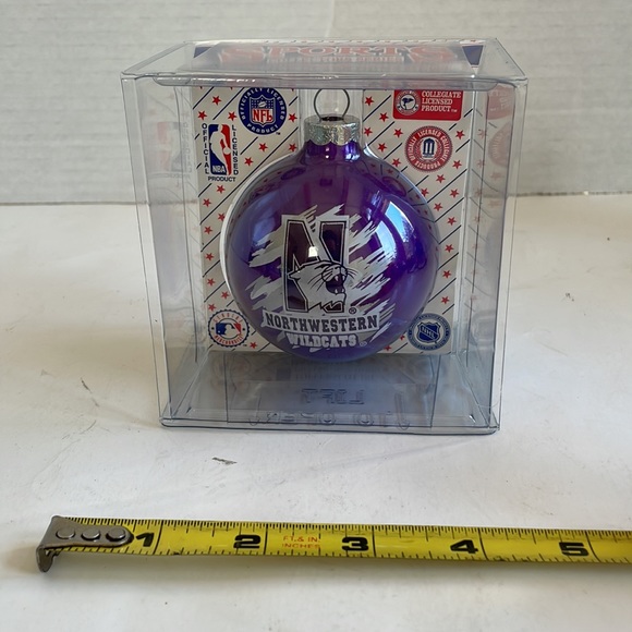 Northwestern Wildcats glass ornaments - Picture 5 of 5